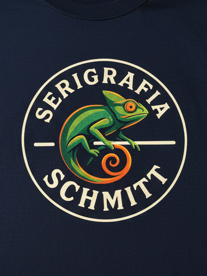 Exemplo de estampa feita com tinta de relevo